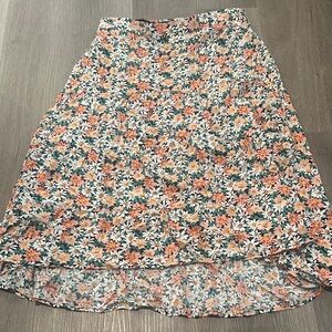 XL Floral Print Women's Skirt